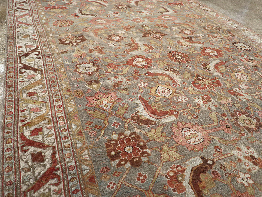 Antique Persian Bidjar Wide Gallery Runner, No.30837 - Galerie Shabab