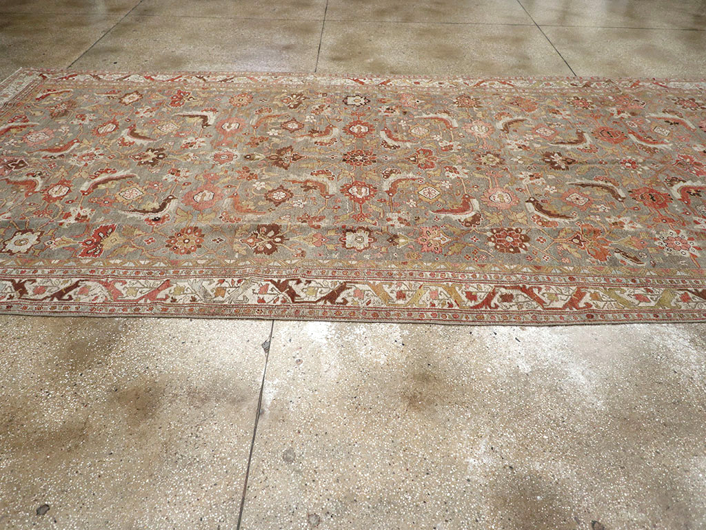 Antique Persian Bidjar Wide Gallery Runner, No.30837 - Galerie Shabab