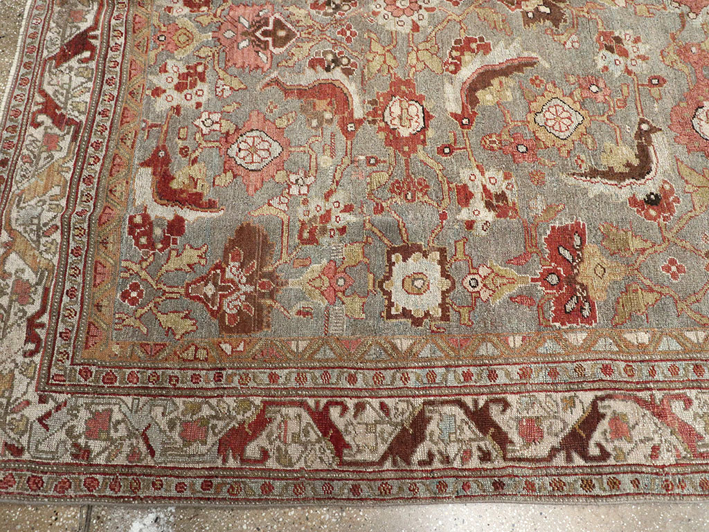 Antique Persian Bidjar Wide Gallery Runner, No.30837 - Galerie Shabab