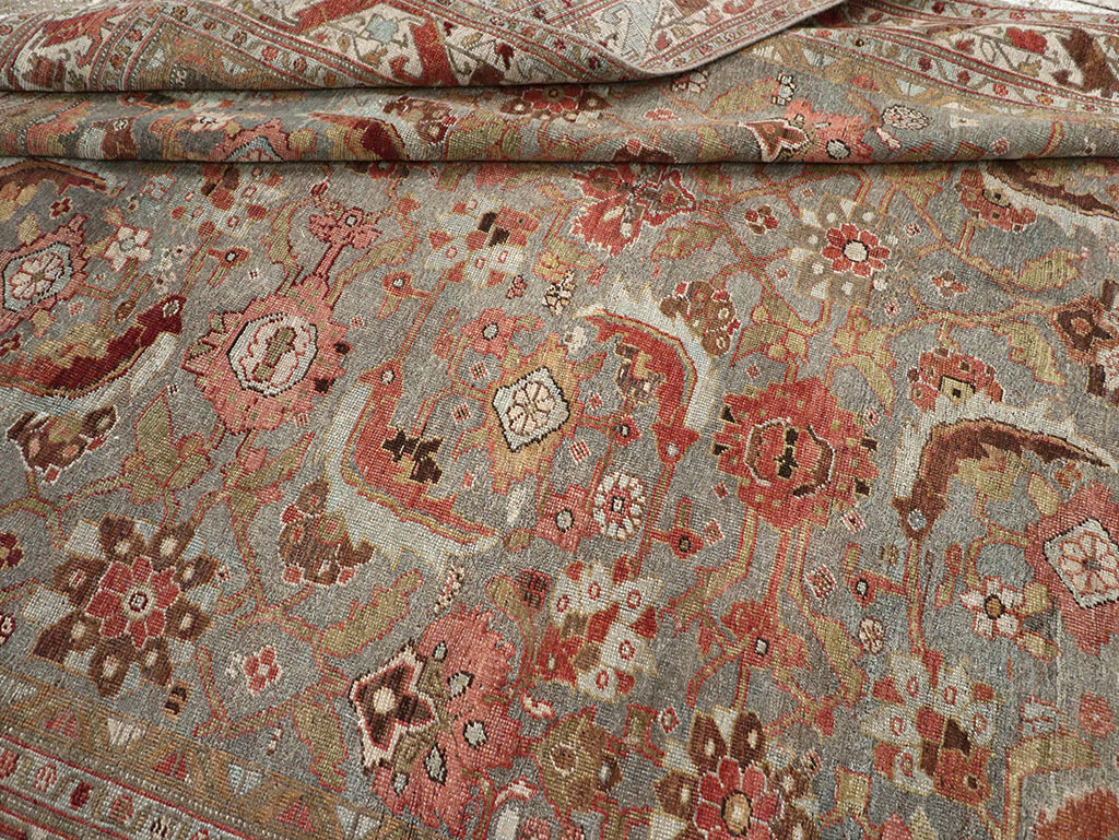 Antique Persian Bidjar Wide Gallery Runner, No.30837 - Galerie Shabab
