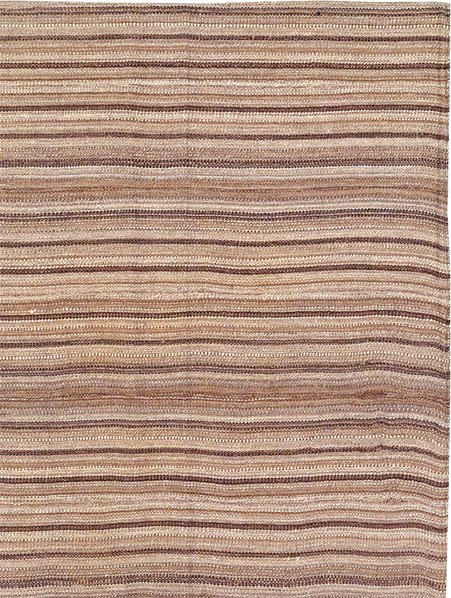 Vintage Persian Flatweave Kilim Square Room Size Carpet, No.30844 - Galerie Shabab