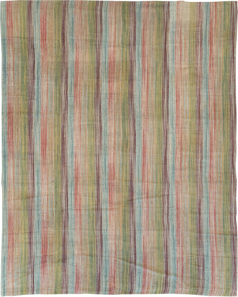 Modern Turkish Flatweave Room Size Carpet, No.30845 - Galerie Shabab