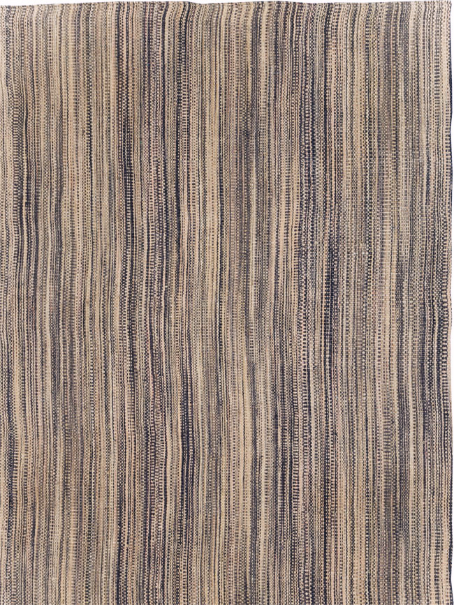 Modern Turkish Flatweave Kilim Large Room Size Carpet, No.30847 - Galerie Shabab