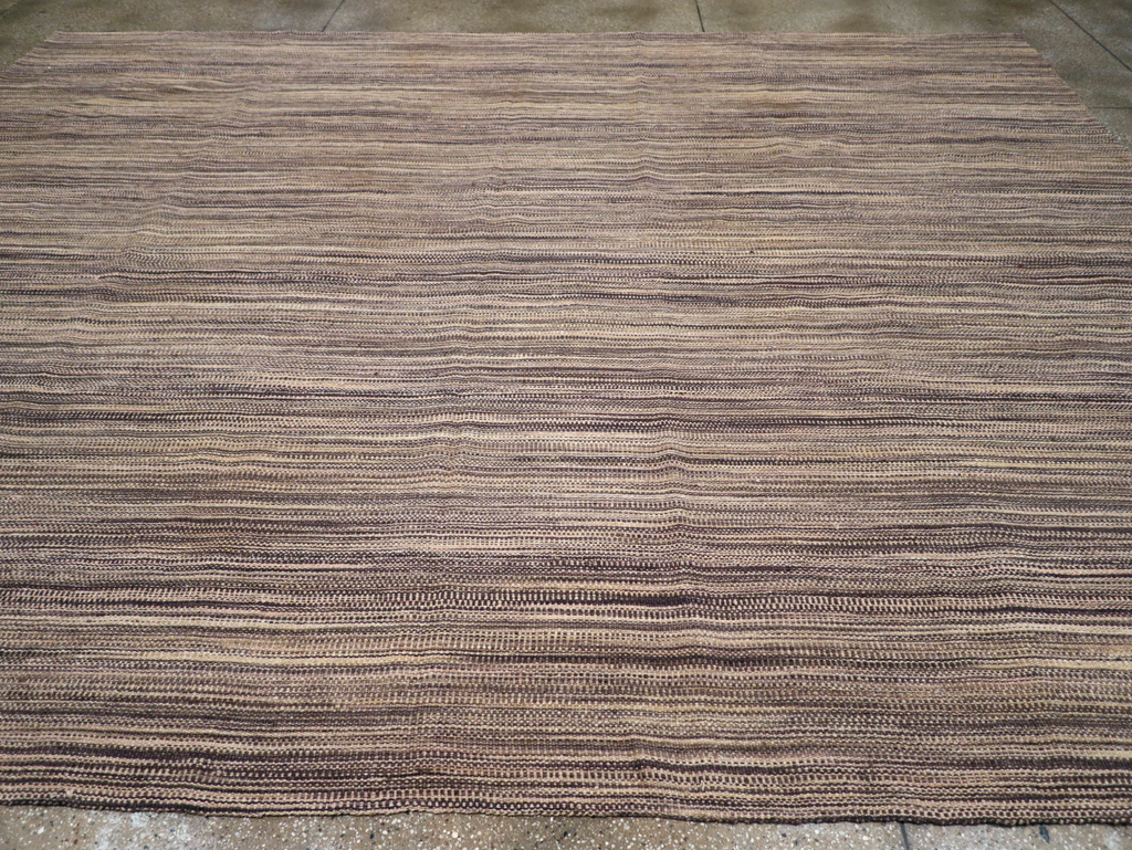 Modern Turkish Flatweave Kilim Large Room Size Carpet, No.30847 - Galerie Shabab