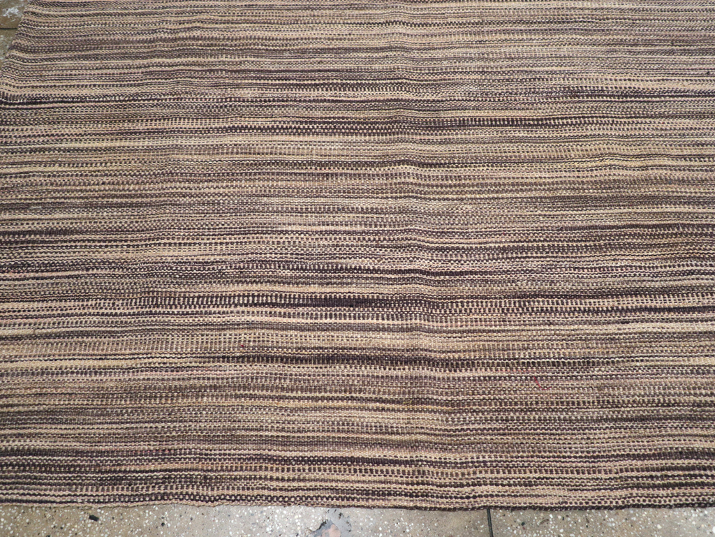 Modern Turkish Flatweave Kilim Large Room Size Carpet, No.30847 - Galerie Shabab