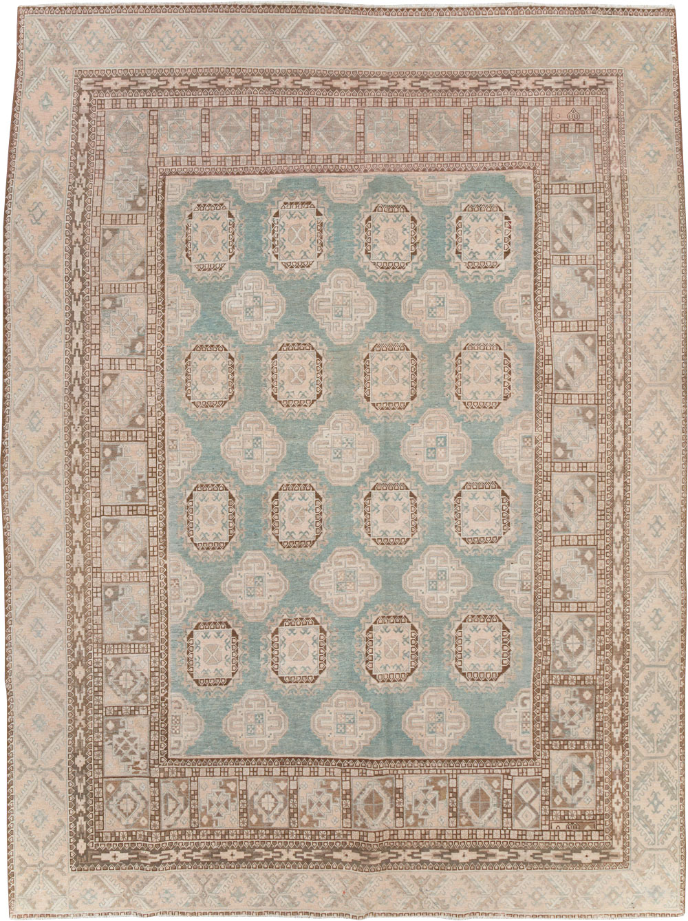 Antique East Turkestan Khotan Small Room Size Carpet, No.30856 - Galerie Shabab