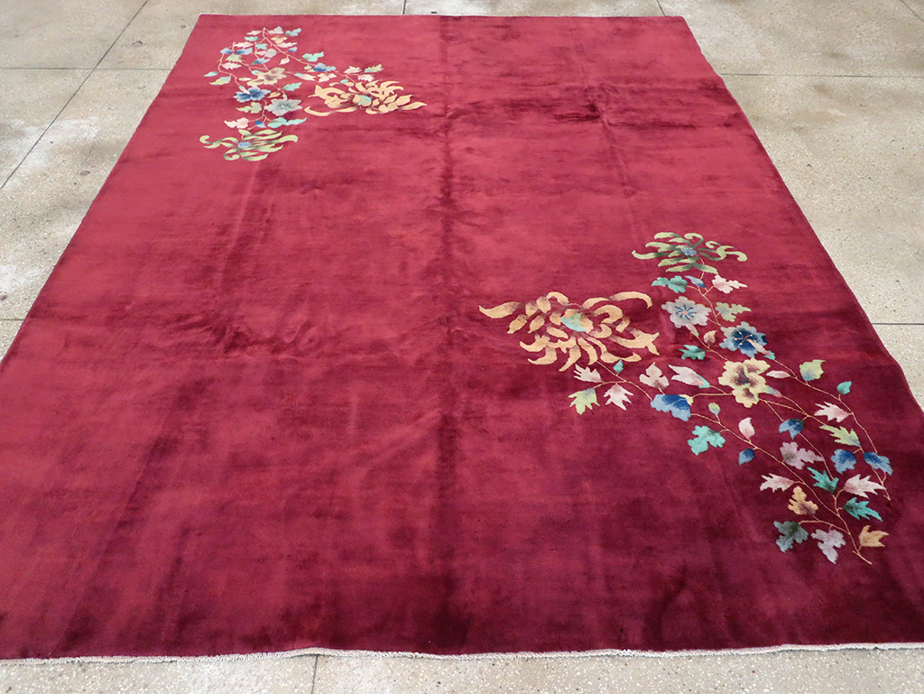 Vintage Chinese Art Deco Room Size Carpet, No.30857 - Galerie Shabab