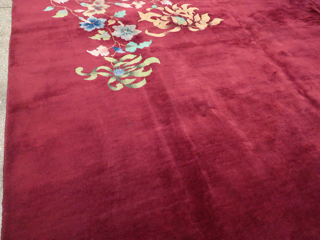 Vintage Chinese Art Deco Room Size Carpet, No.30857 - Galerie Shabab