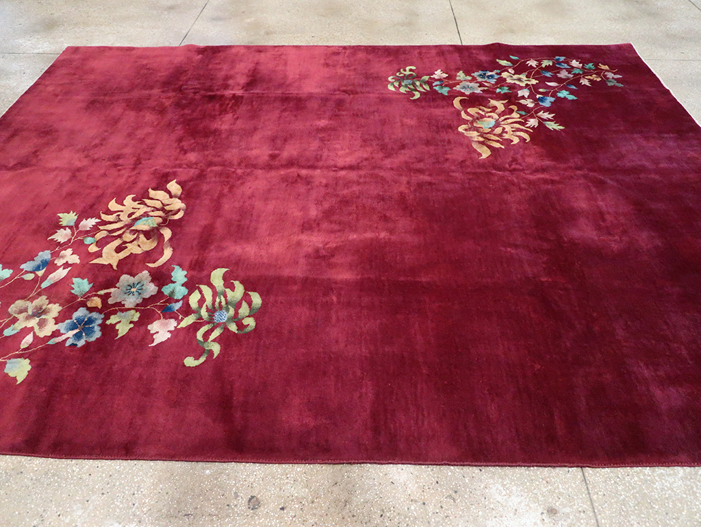 Vintage Chinese Art Deco Room Size Carpet, No.30857 - Galerie Shabab