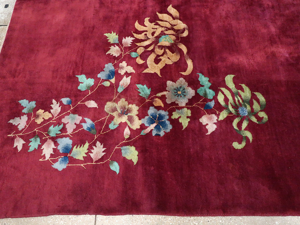 Vintage Chinese Art Deco Room Size Carpet, No.30857 - Galerie Shabab