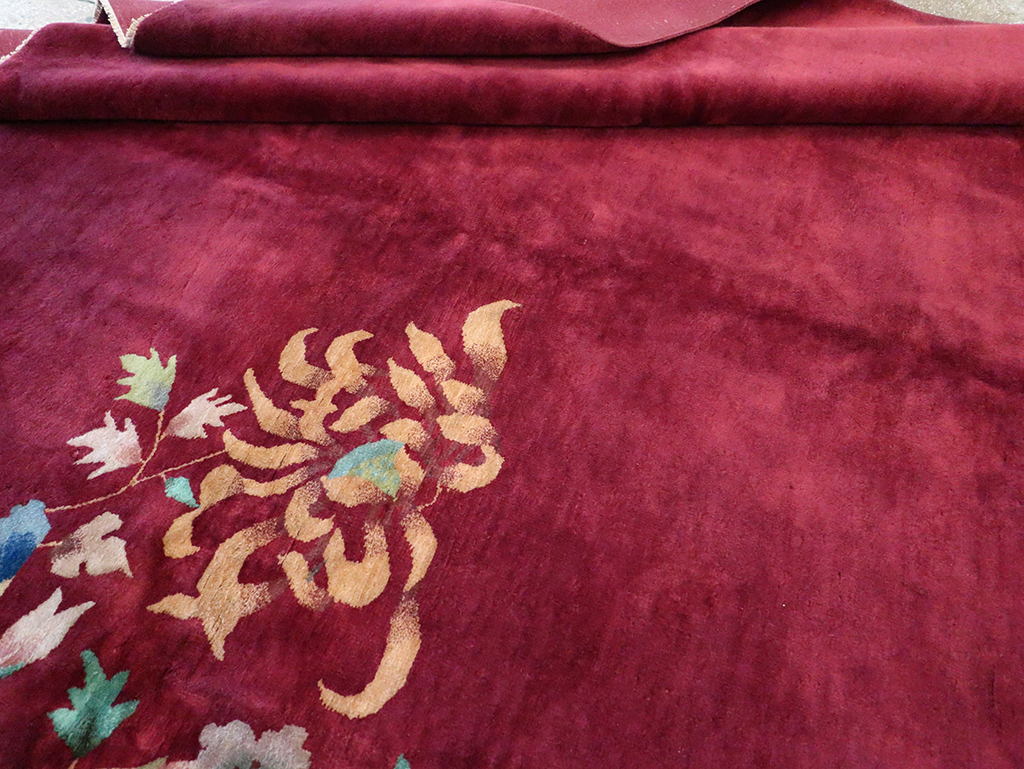 Vintage Chinese Art Deco Room Size Carpet, No.30857 - Galerie Shabab