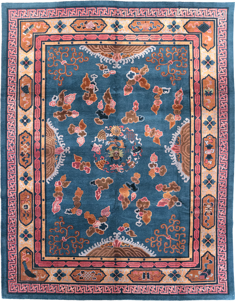 Vintage Chinese Peking Room Size Carpet, No.30860 - Galerie Shabab