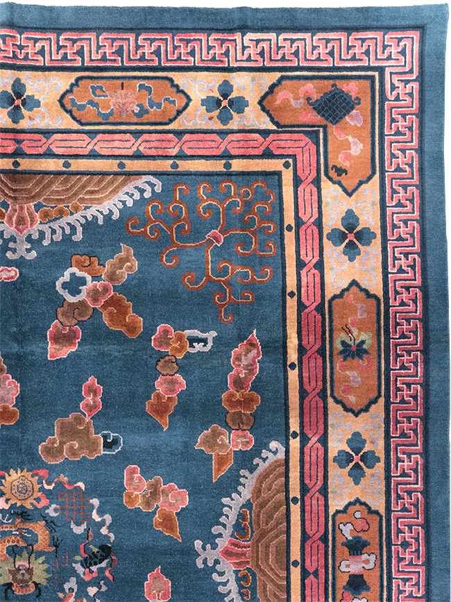 Vintage Chinese Peking Room Size Carpet, No.30860 - Galerie Shabab