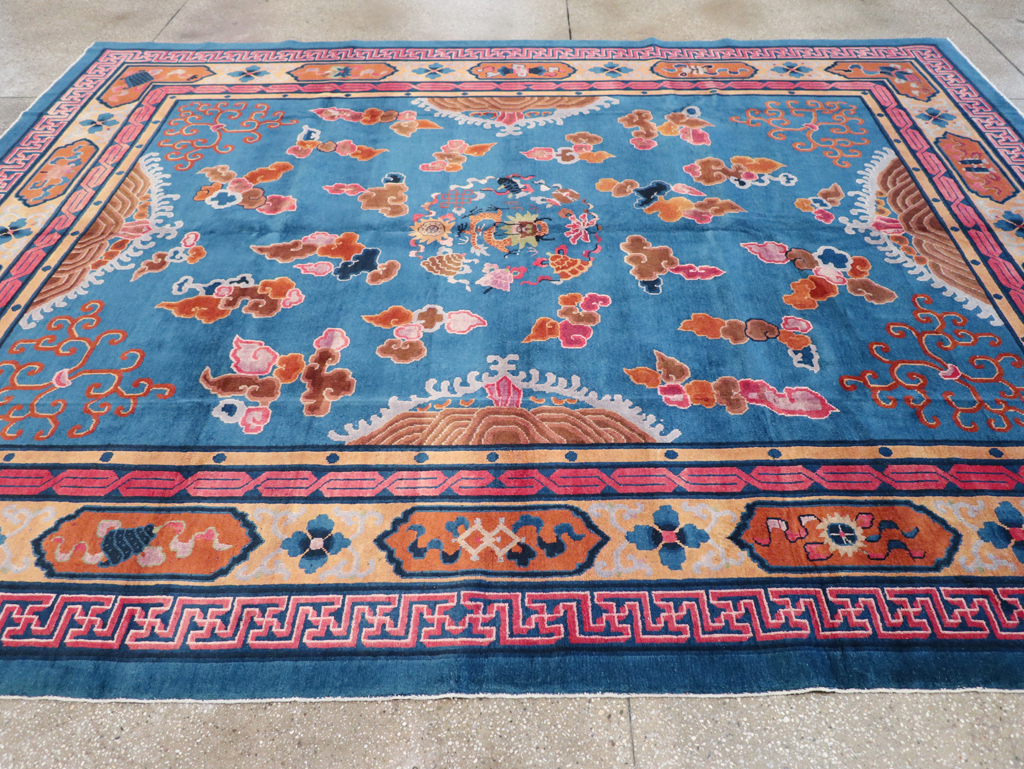Vintage Chinese Peking Room Size Carpet, No.30860 - Galerie Shabab
