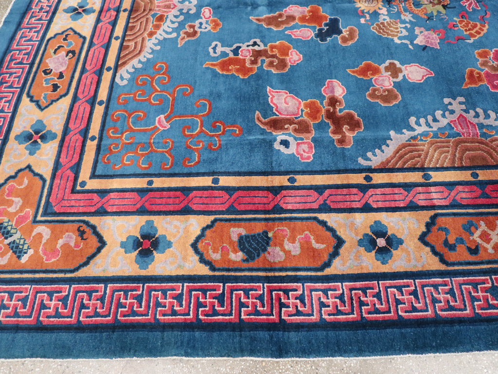 Vintage Chinese Peking Room Size Carpet, No.30860 - Galerie Shabab