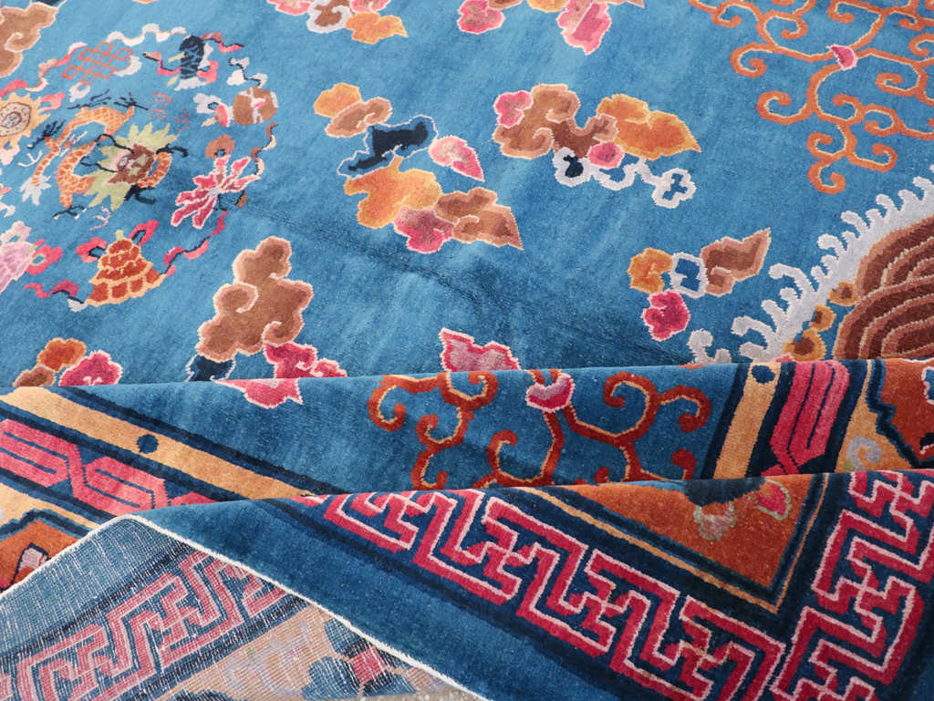 Vintage Chinese Peking Room Size Carpet, No.30860 - Galerie Shabab