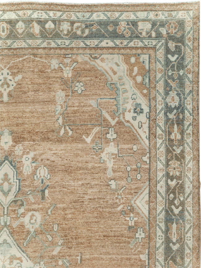 Vintage Persian Malayer Wide Gallery Runner, No.30868 - Galerie Shabab