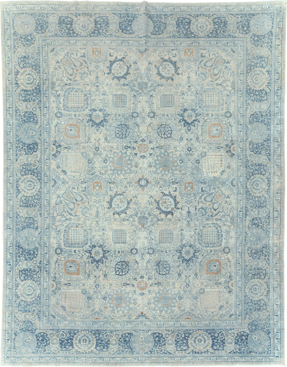Antique Persian Tabriz Room Size Carpet, No.30872 - Galerie Shabab
