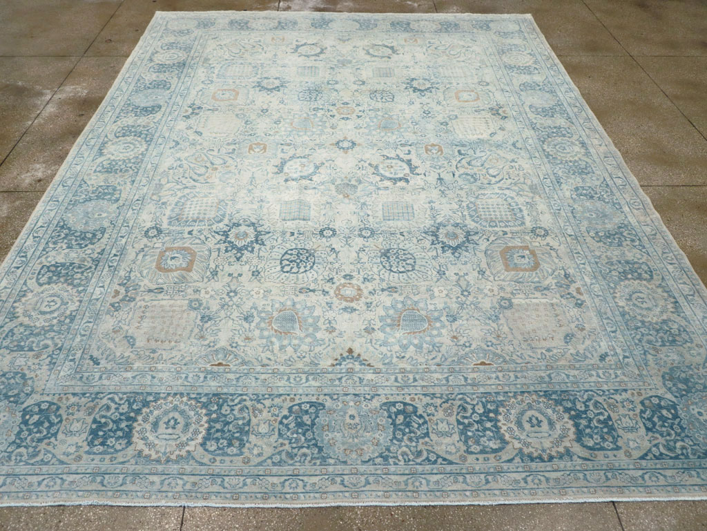 Antique Persian Tabriz Room Size Carpet, No.30872 - Galerie Shabab