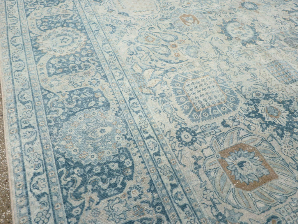 Antique Persian Tabriz Room Size Carpet, No.30872 - Galerie Shabab
