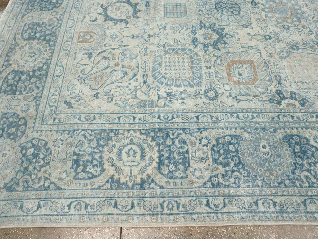 Antique Persian Tabriz Room Size Carpet, No.30872 - Galerie Shabab