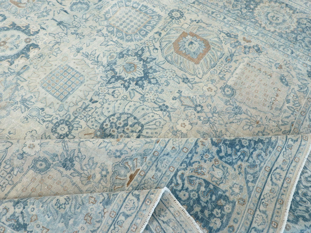 Antique Persian Tabriz Room Size Carpet, No.30872 - Galerie Shabab