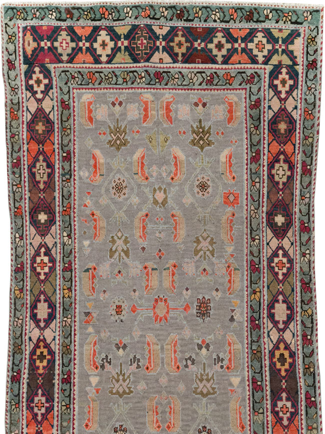 Antique Caucasian Karabagh Wide Gallery Runner (Pair: 1 of 2), No.30873 - Galerie Shabab