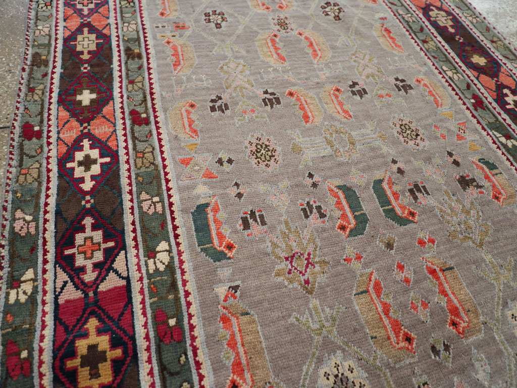Antique Caucasian Karabagh Wide Gallery Runner (Pair: 1 of 2), No.30873 - Galerie Shabab