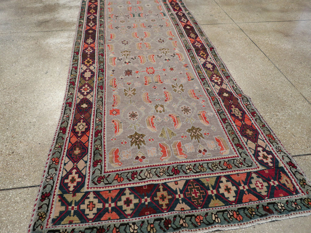 Antique Caucasian Karabagh Wide Gallery Runner (Pair: 1 of 2), No.30873 - Galerie Shabab