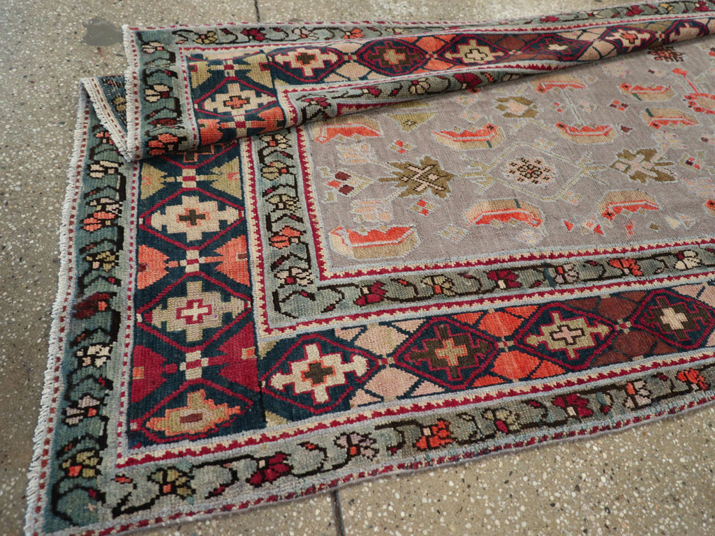 Antique Caucasian Karabagh Wide Gallery Runner, No.30873 - Galerie Shabab