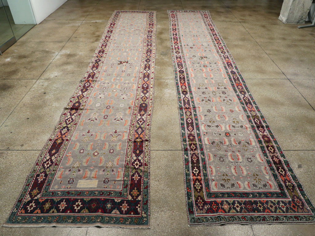 Antique Caucasian Karabagh Wide Gallery Runner, No.30873 - Galerie Shabab