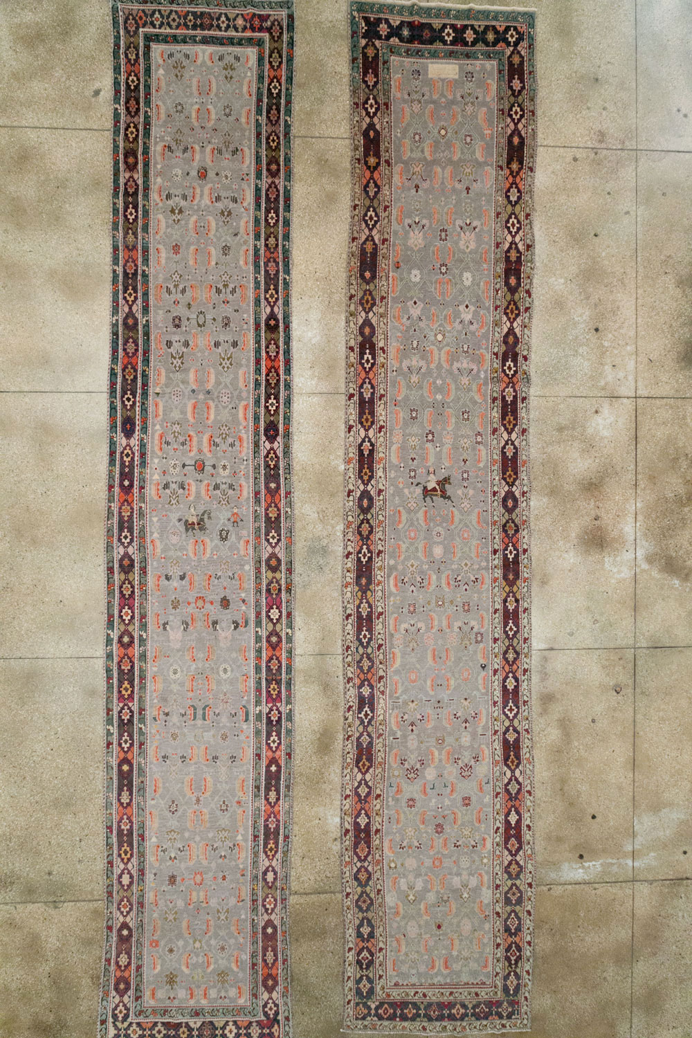 Antique Caucasian Karabagh Wide Gallery Runner, No.30873 - Galerie Shabab