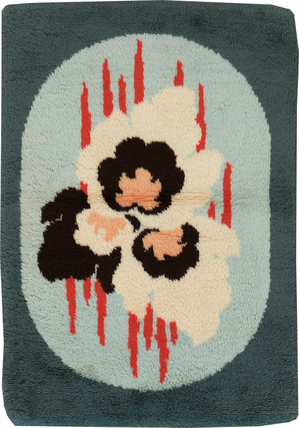 Contemporary European Art Deco Throw Rug, No.30875 - Galerie Shabab