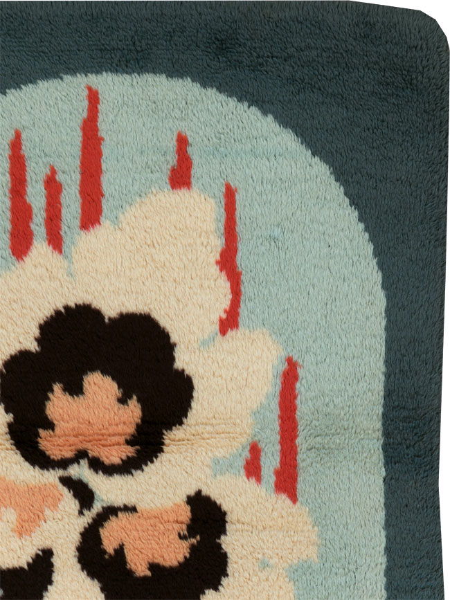 Contemporary European Art Deco Throw Rug, No.30875 - Galerie Shabab