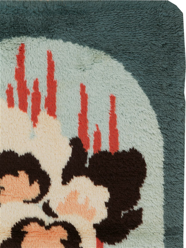 Contemporary European Art Deco Throw Rug, No.30875 - Galerie Shabab