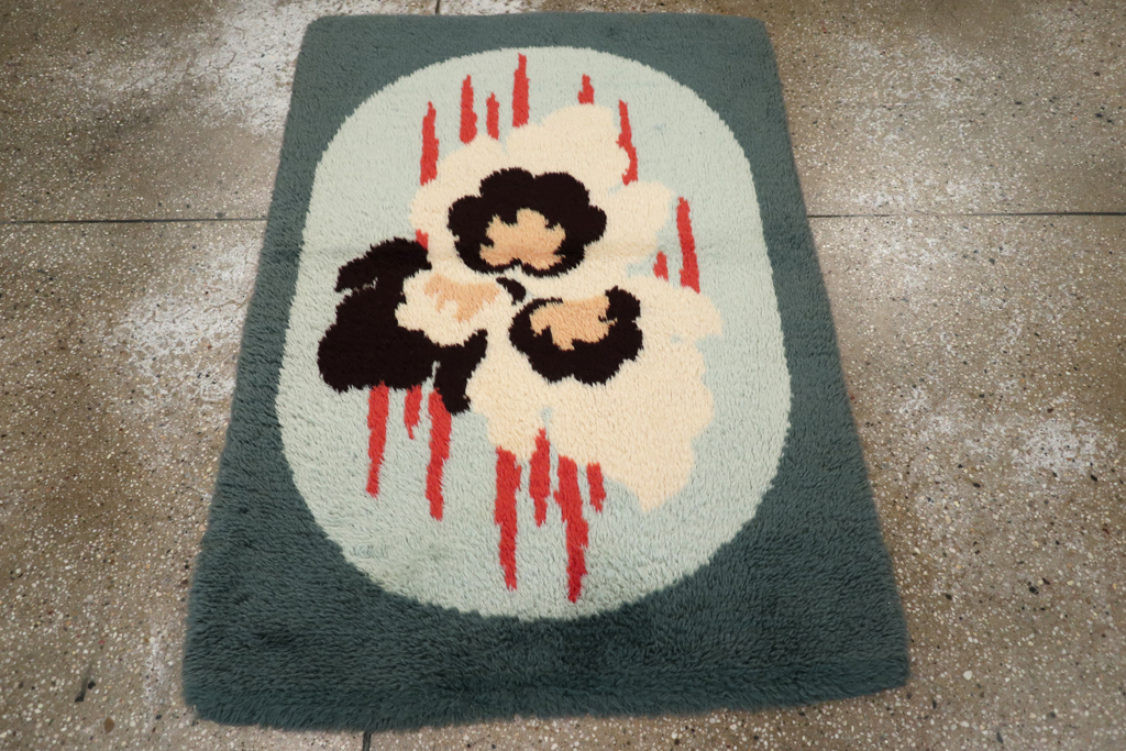 Contemporary European Art Deco Throw Rug, No.30875 - Galerie Shabab