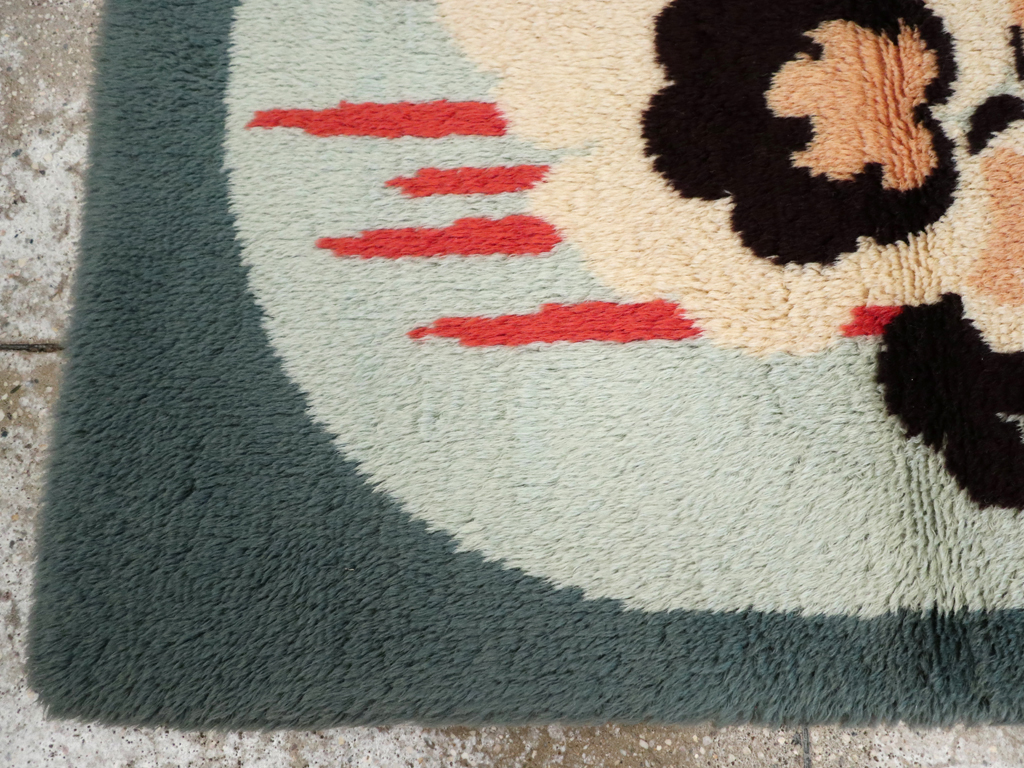 Contemporary European Art Deco Throw Rug, No.30875 - Galerie Shabab