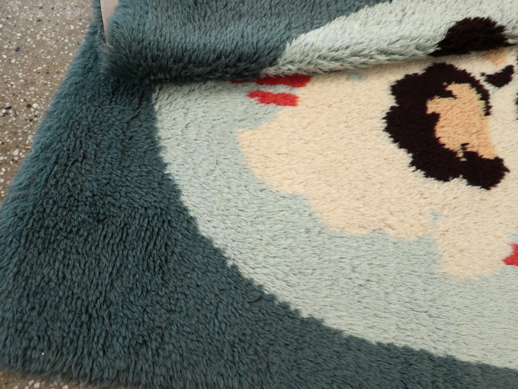 Contemporary European Art Deco Throw Rug, No.30875 - Galerie Shabab