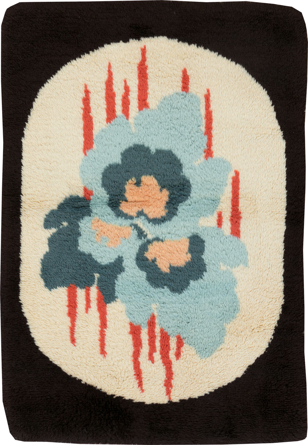 Contemporary European Art Deco Throw Rug, No.30876 - Galerie Shabab