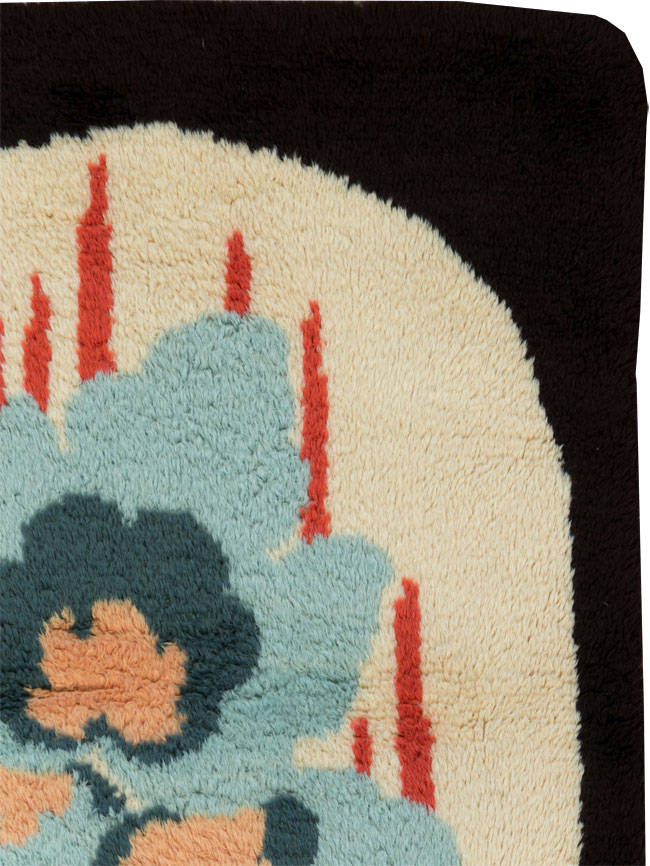 Contemporary European Art Deco Throw Rug, No.30876 - Galerie Shabab