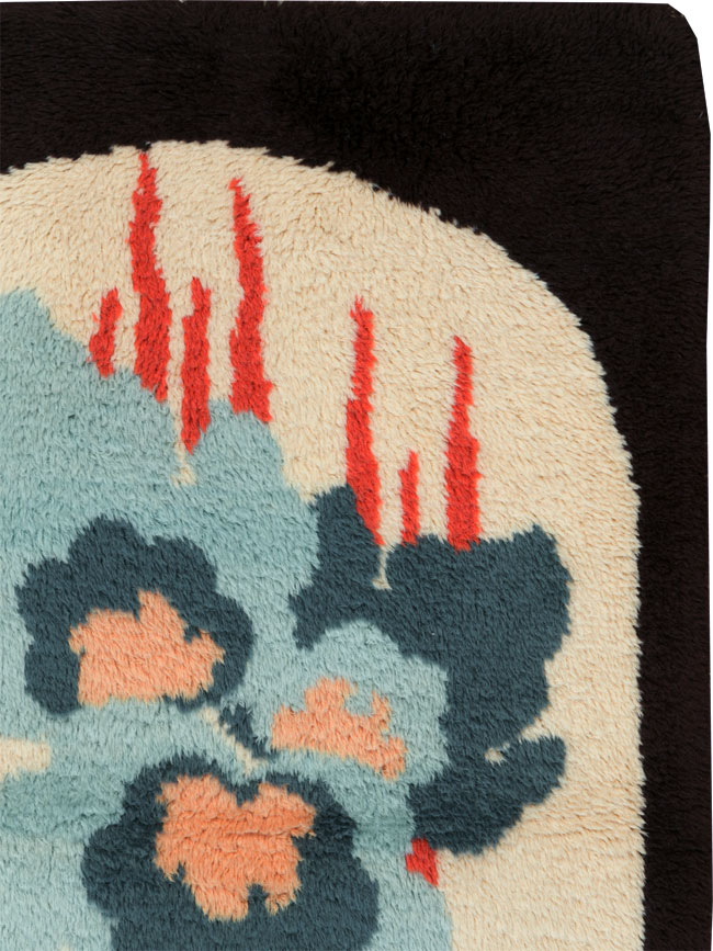 Contemporary European Art Deco Throw Rug, No.30876 - Galerie Shabab