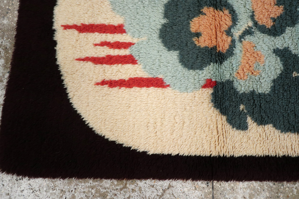Contemporary European Art Deco Throw Rug, No.30876 - Galerie Shabab