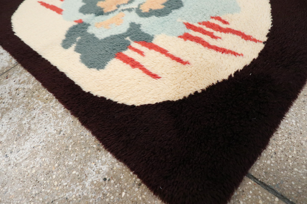 Contemporary European Art Deco Throw Rug, No.30876 - Galerie Shabab