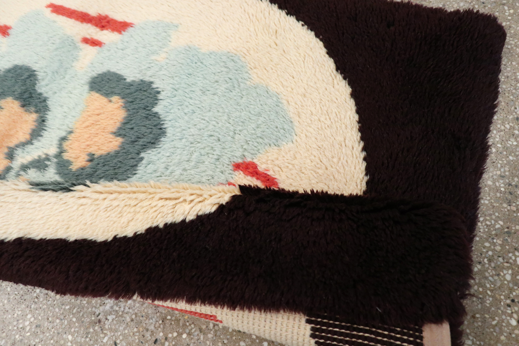 Contemporary European Art Deco Throw Rug, No.30876 - Galerie Shabab