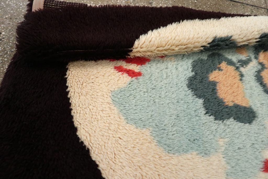 Contemporary European Art Deco Throw Rug, No.30876 - Galerie Shabab