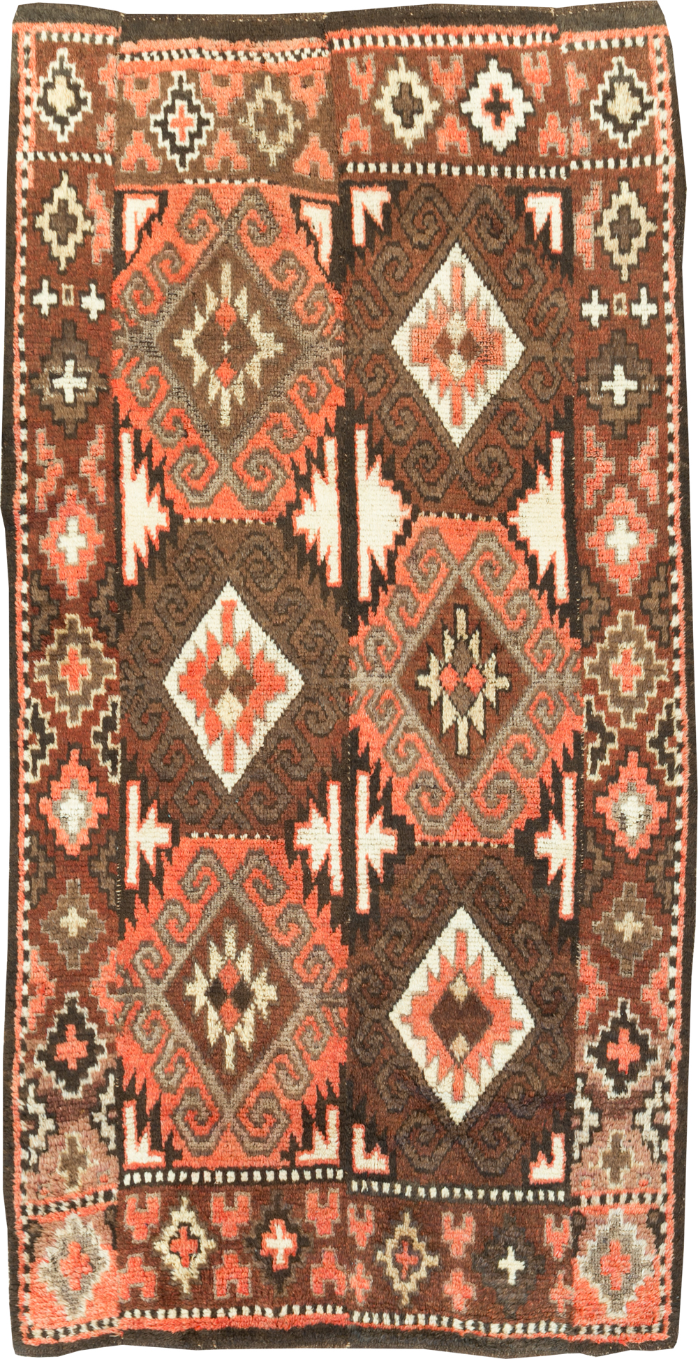 Vintage Central Asian Turkoman Gallery Rug, No.30878 - Galerie Shabab