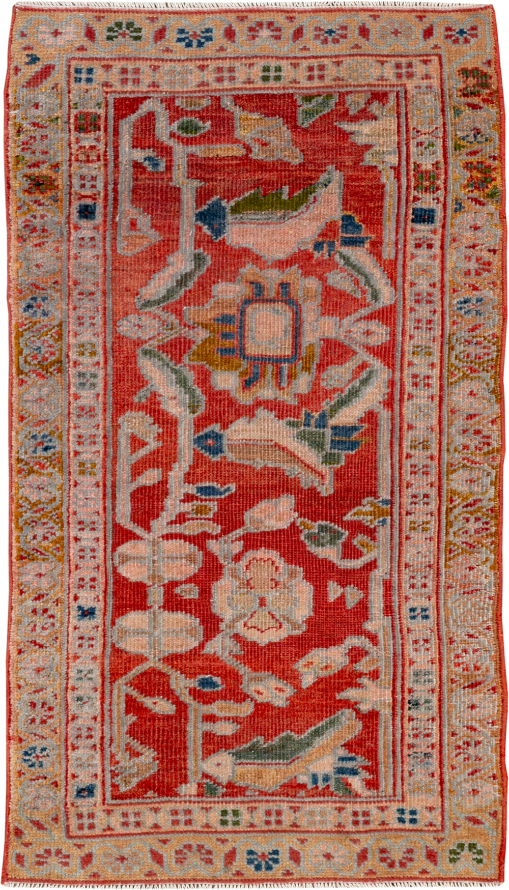 Antique Persian Sultanabad Throw Rug (Pair: 2 of 2), No.30880 - Galerie Shabab