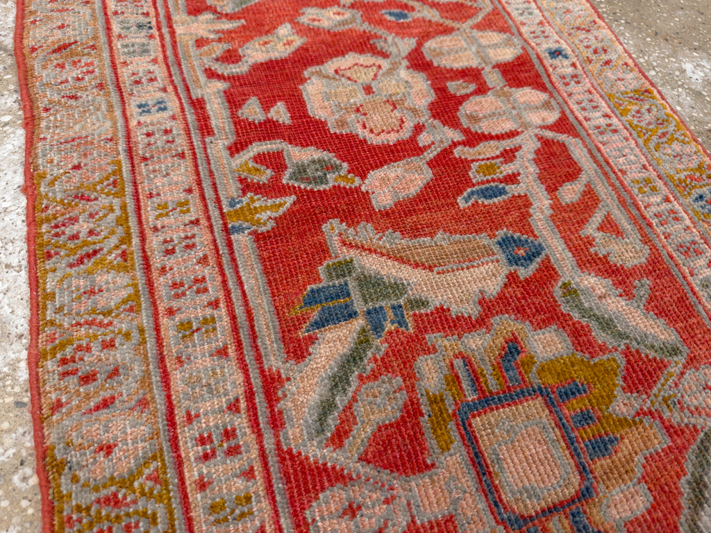 Antique Persian Sultanabad Throw Rug (Pair: 2 of 2), No.30880 - Galerie Shabab