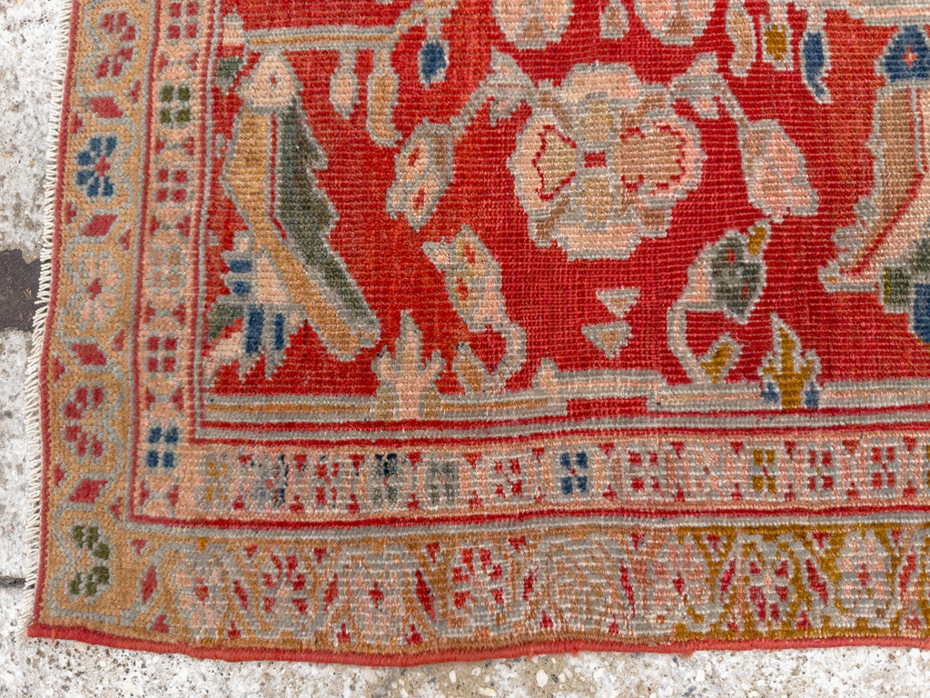 Antique Persian Sultanabad Throw Rug (Pair: 2 of 2), No.30880 - Galerie Shabab
