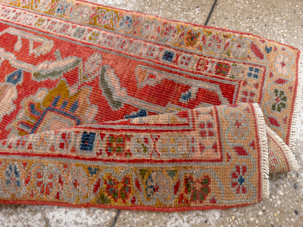 Antique Persian Sultanabad Throw Rug (Pair: 2 of 2), No.30880 - Galerie Shabab